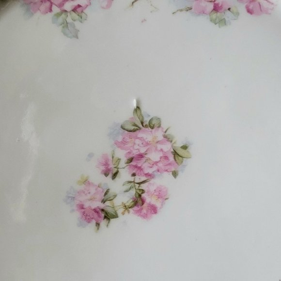 Vintage Plate with Cherry Blossom and Bird Design, Openwork Plate, Cottagecore - Picture 3 of 4